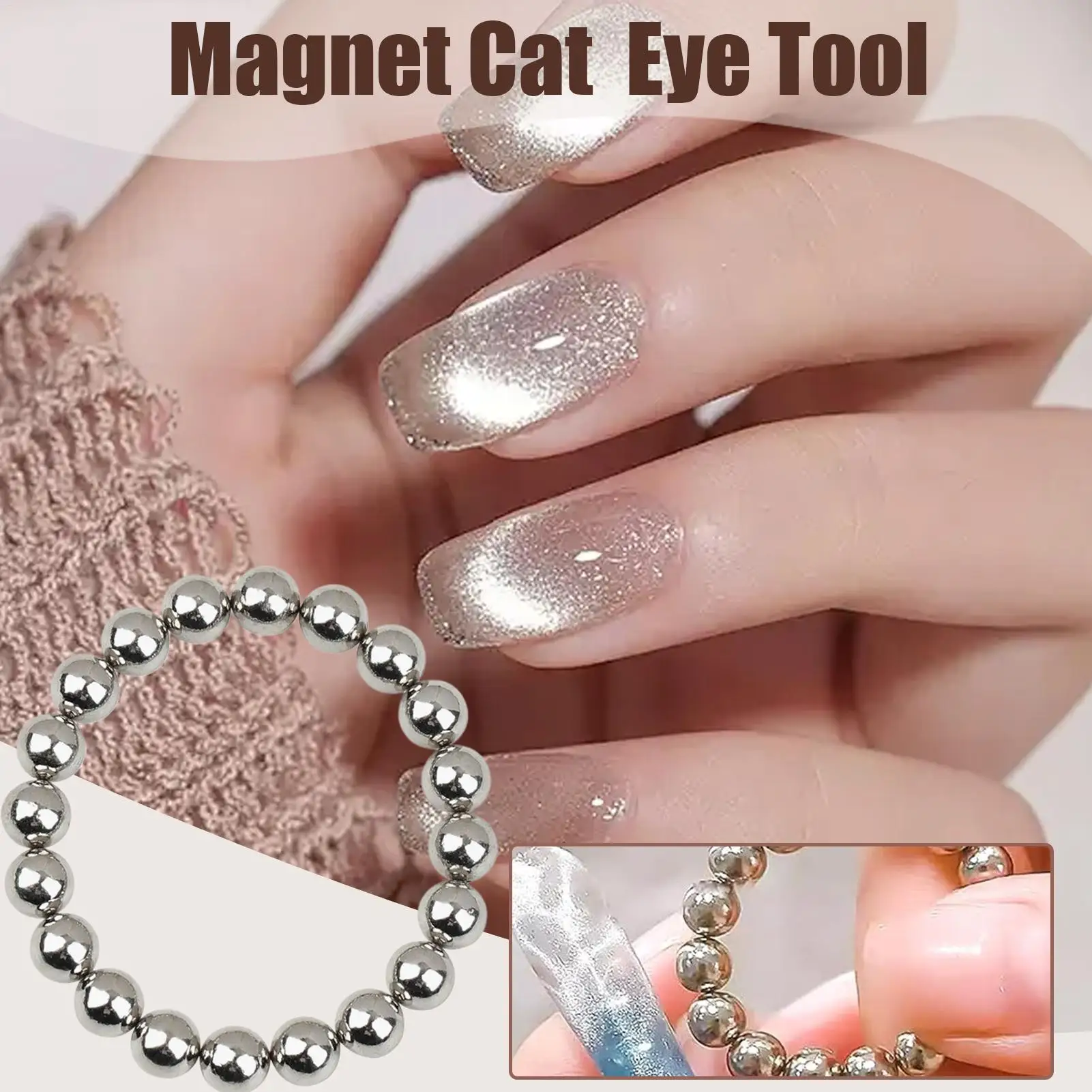 

5 мм WaterRipple Cat Eyes Магнитные бусины в океанском стиле Магнитный круглый шарик для ногтей Гель-лак 3D Strip Effect Инструменты для маникюра и искусства
