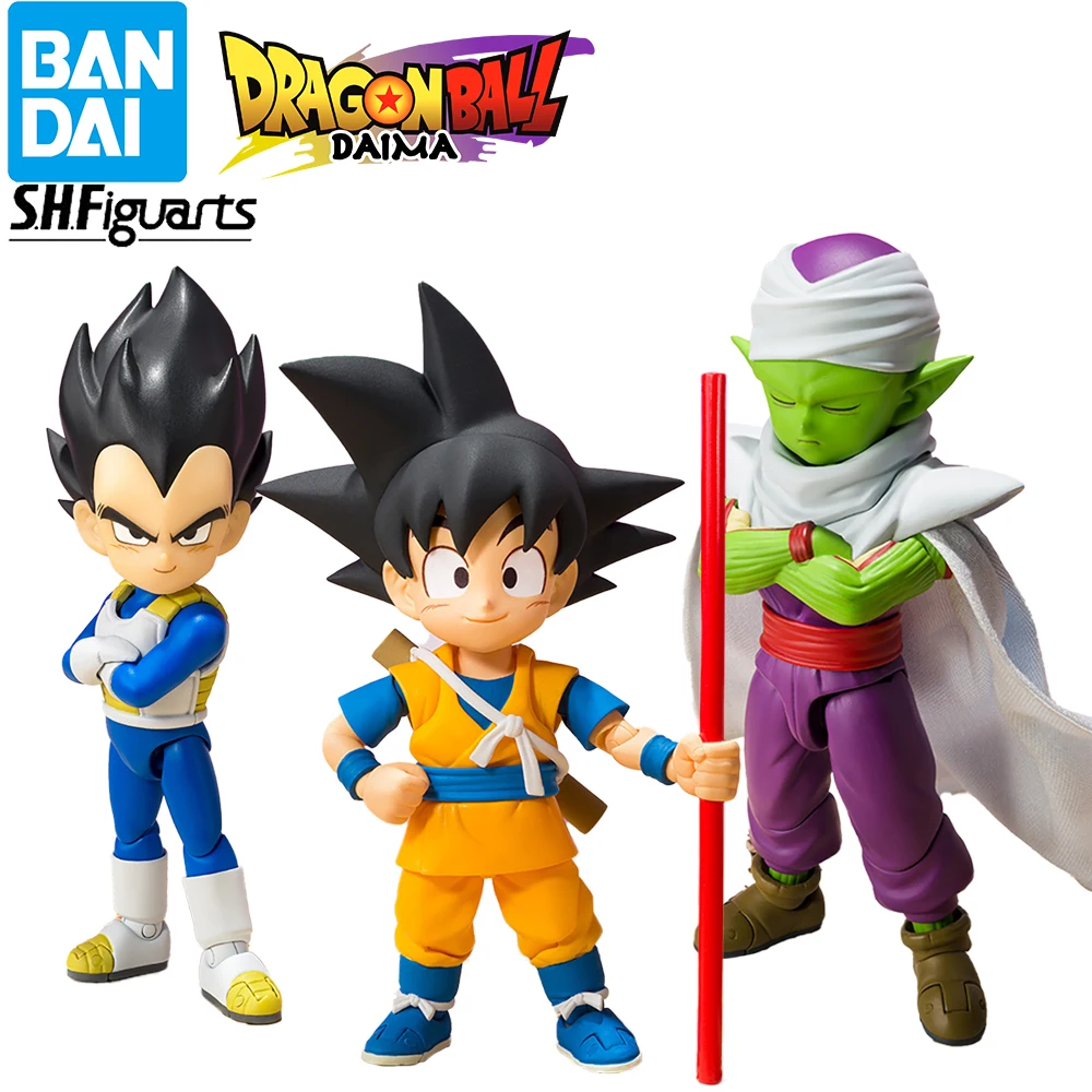 

Предварительная продажа, Оригинальный Bandai S.h. Фигуртс, драконий жемчуг, Daima, маленький Вегета, Сон Гоку, мини ВР. Коллекционные модели игрушек, подарки для фанатов