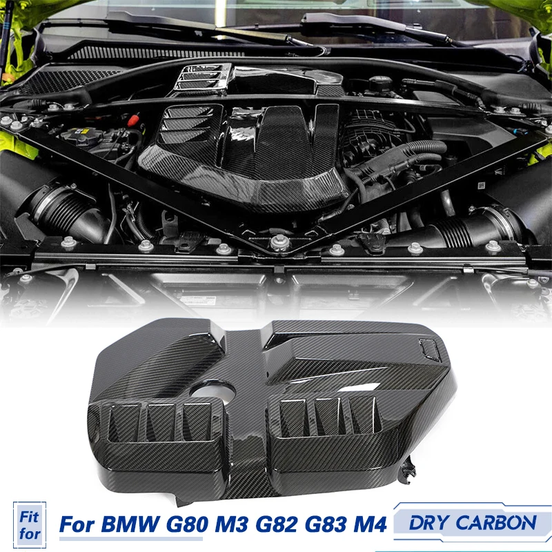 

Car Front Engine Hood Bonnet Cover Trim Dry Carbon For BMW G80 M3 G82 G83 M4 2021-2023 Front Inner Engine Hood Trim Cover