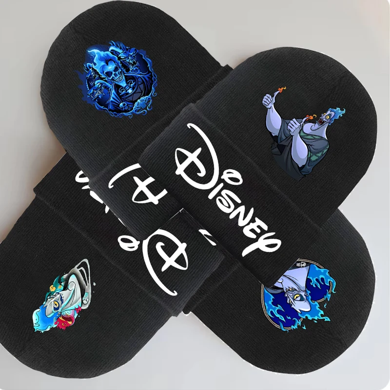 

Disney Hercules Hades Autumn Winter Ear Protection Kids Hat Warm Knitted Kids Cap Solid Color Infant Boy Girls Beanie Bonnet Hat