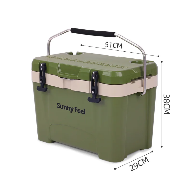 Outdoor Camping Insulation Box 25L Large Capacity Portable Picnic Food Box Travel Car Refrigerator Food Preservation Freezer Box