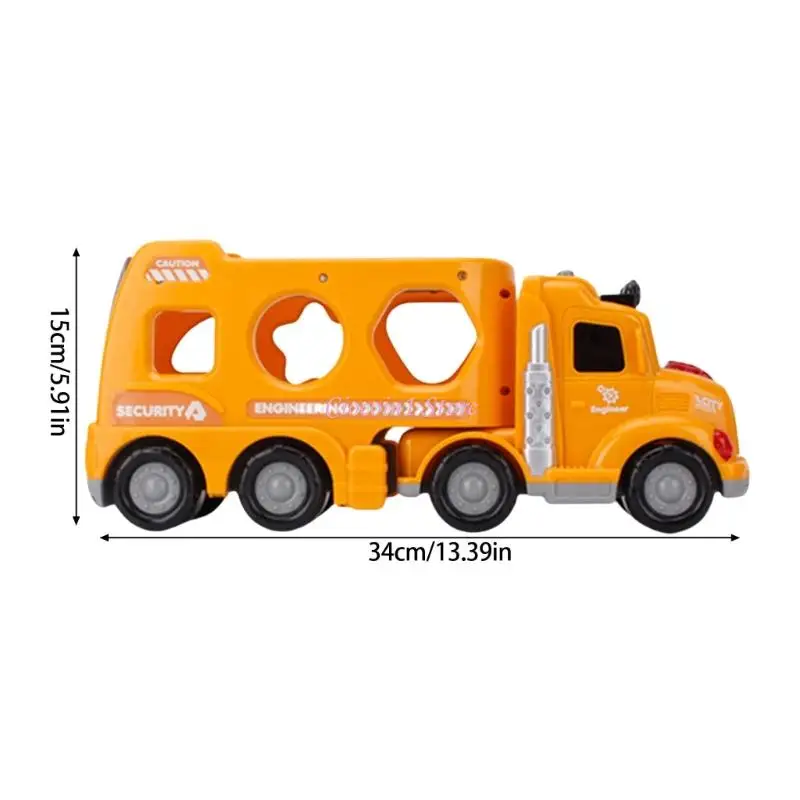 Y1UB Đồ chơi xe hơi tương tác tốt về kỹ năng vận động giải quyết phương tiện chơi cho trẻ