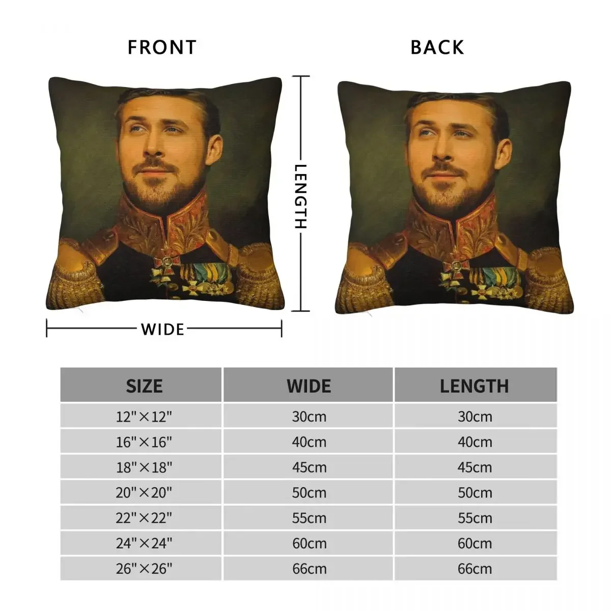 Ryan Gosling Movie Pillowcase Soft Polyester Cushion Cover Decorations Pillow Case Cover Home Zippered 40*40cm