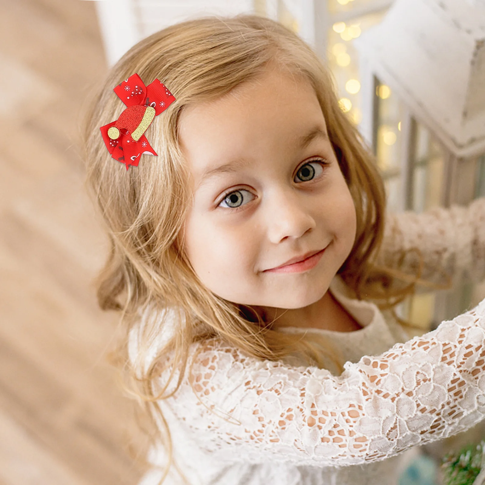 

12Pcs Christmas Bow Hairpins Ribbon Hair Clips Barrettes Festive Party Hair Bow Girls Xmas Holiday Accessories