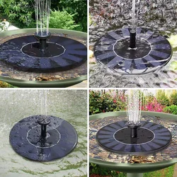 13/16/18CM Solar Fountain Pump Energy-saving Plants Watering Kit Colorful Solar Panel Bird Bath Fountain Outdoor Garden Pool