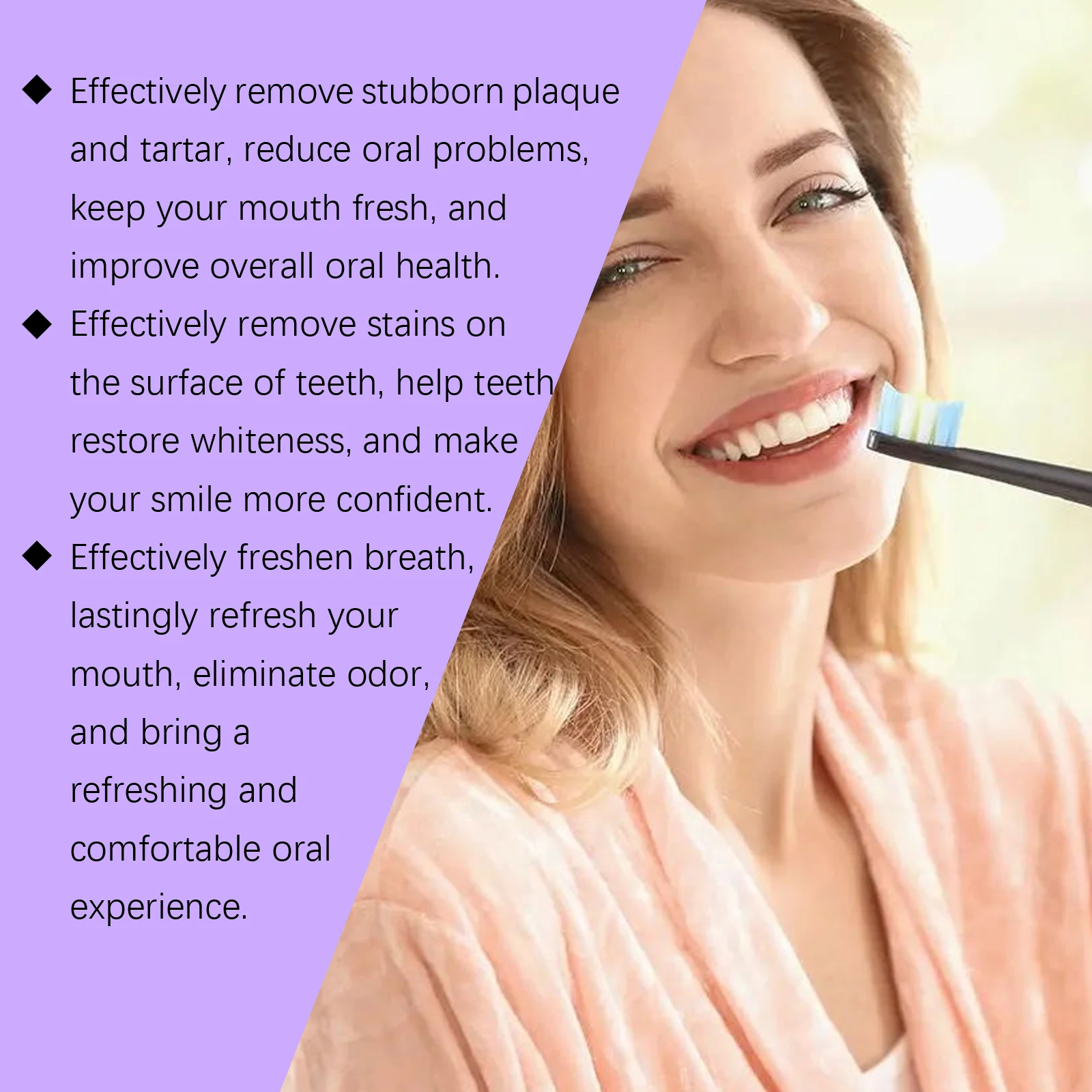 معجون أسنان مبيض النياسيناميد يحسن الأسنان الصفراء وإزالة بقع الشاي والقهوة وحماية المينا والنعناع ومعجون أسنان منعش للتنفس