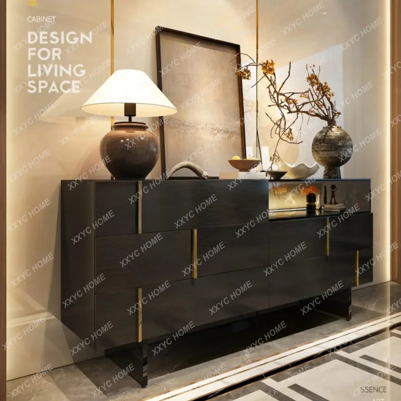 XX Hot sales  light luxury multi-functional chest cabinet large flat floor living room  high-end entrance cabin