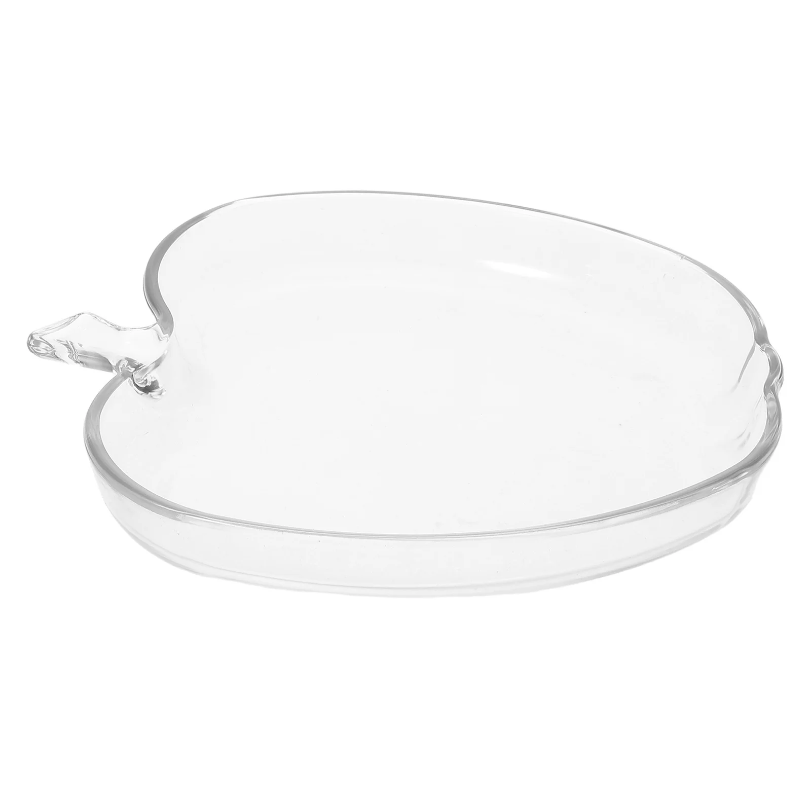 

Apple Shape Glass Fruit Bowl Transparent Holiday Candy Dish Decorative Christmas Snack Plate Festive Home Serving Tray