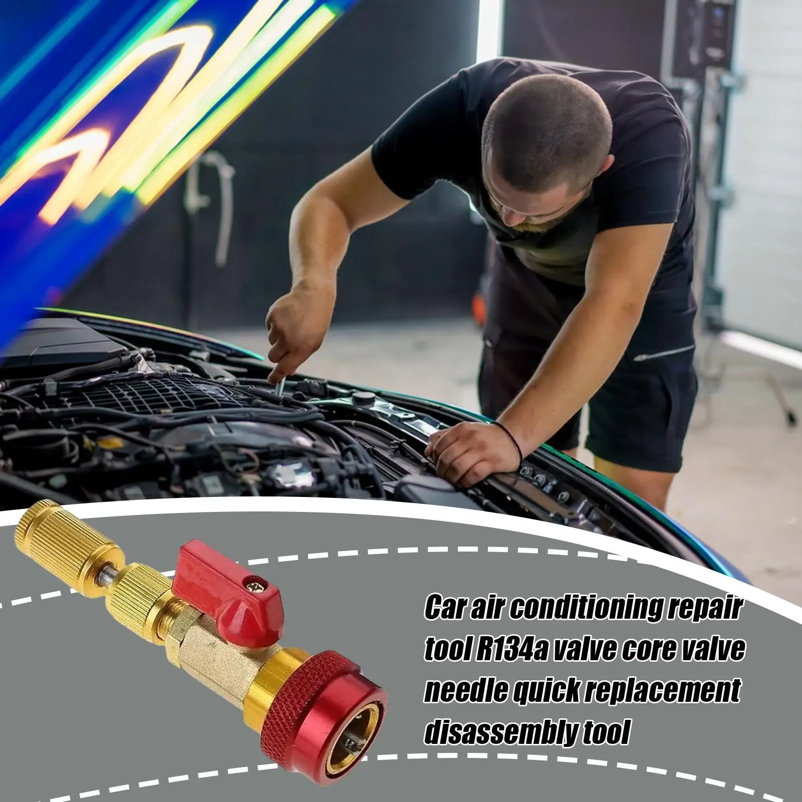 

Hvac Valve Core Removal Tool Multifunctional Valve Core Removal Tool Repair Replacement Accessories Kit Gadget For Automotive