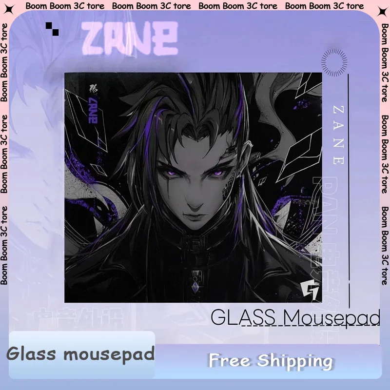 

Glsswrks X Zane Glass игровой коврик для мыши, репродуренный обновленный коврик с гладкой поверхностью и покрытием, индивидуальный геймерский FPS игровой коврик для киберспорта, подарок