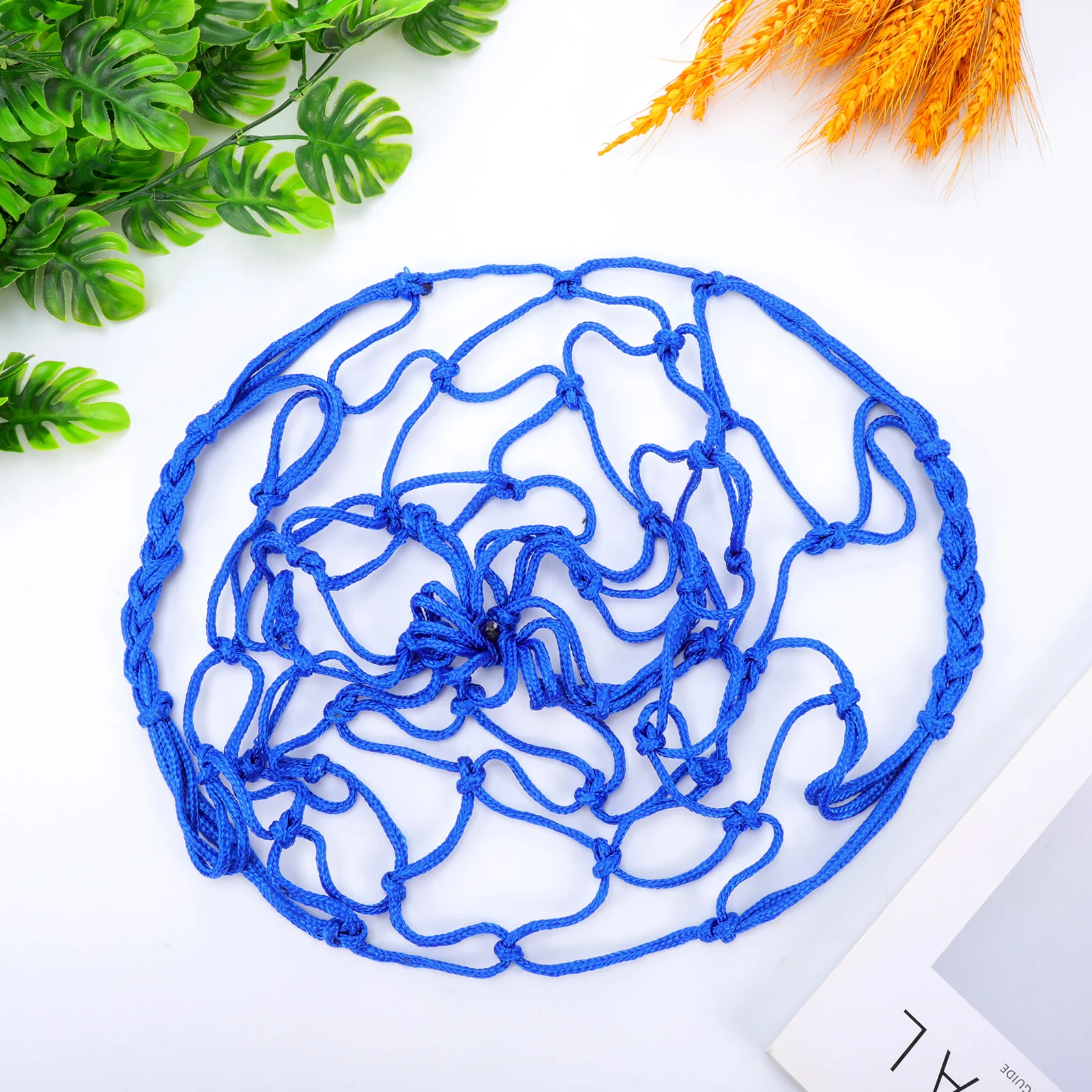 

Hay Net for Goats Livestock Feeding Mesh Bag Chick Bird Blue Nylon Chicken Feeder