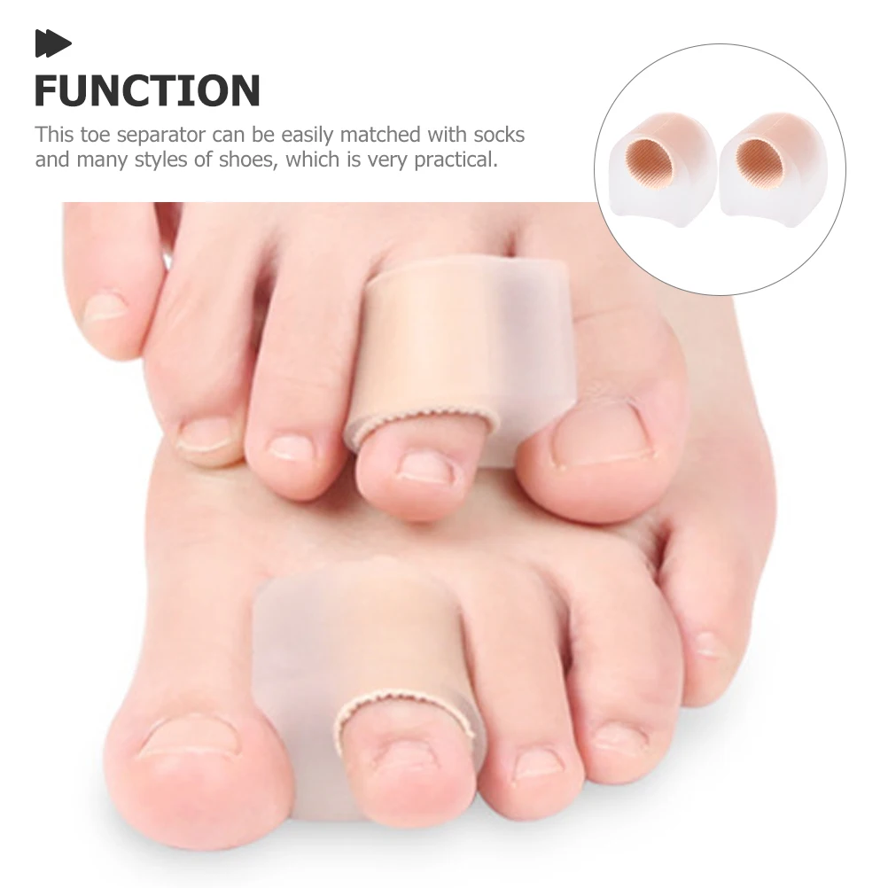 

2pcs Separator for Bunions Corrector Reusable Transparent L Bunion Corrector Size Foot Care Tools Spacer Stretcher