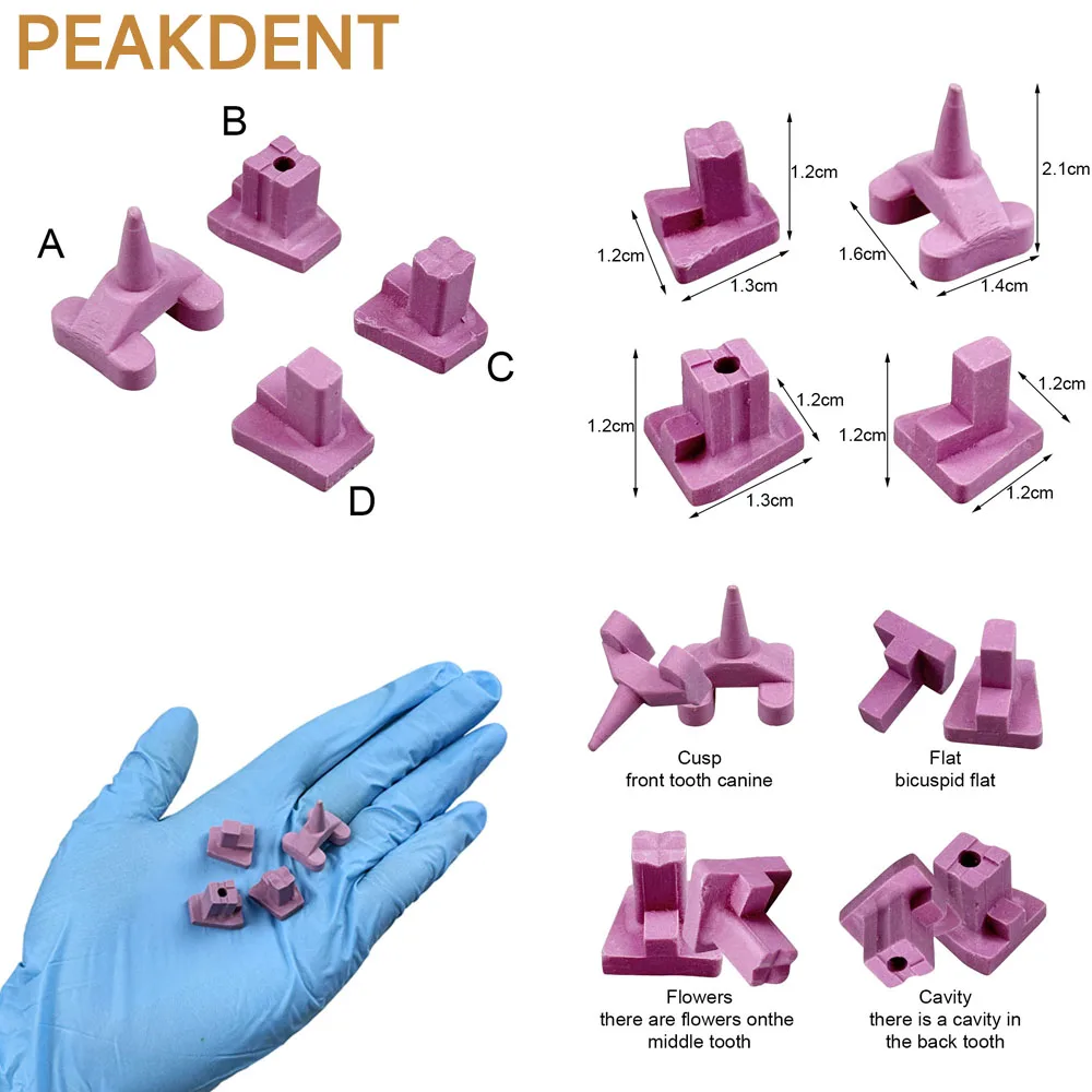 

10 шт./кор., стоматологическая литейная ель с одним зубом, отрывная рамка с одним зубом, красные насадки, подходят для протезов или протезирования, стоматологический инструмент