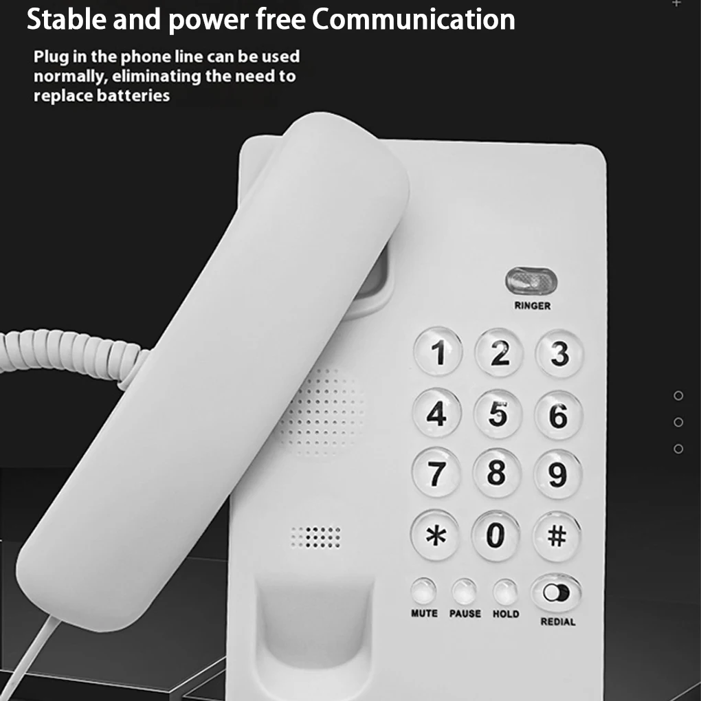 Telephones Landline For Home Office Landline Phone Corded Battery Free Loud Sound Telephone Handset for Home Office Hotel