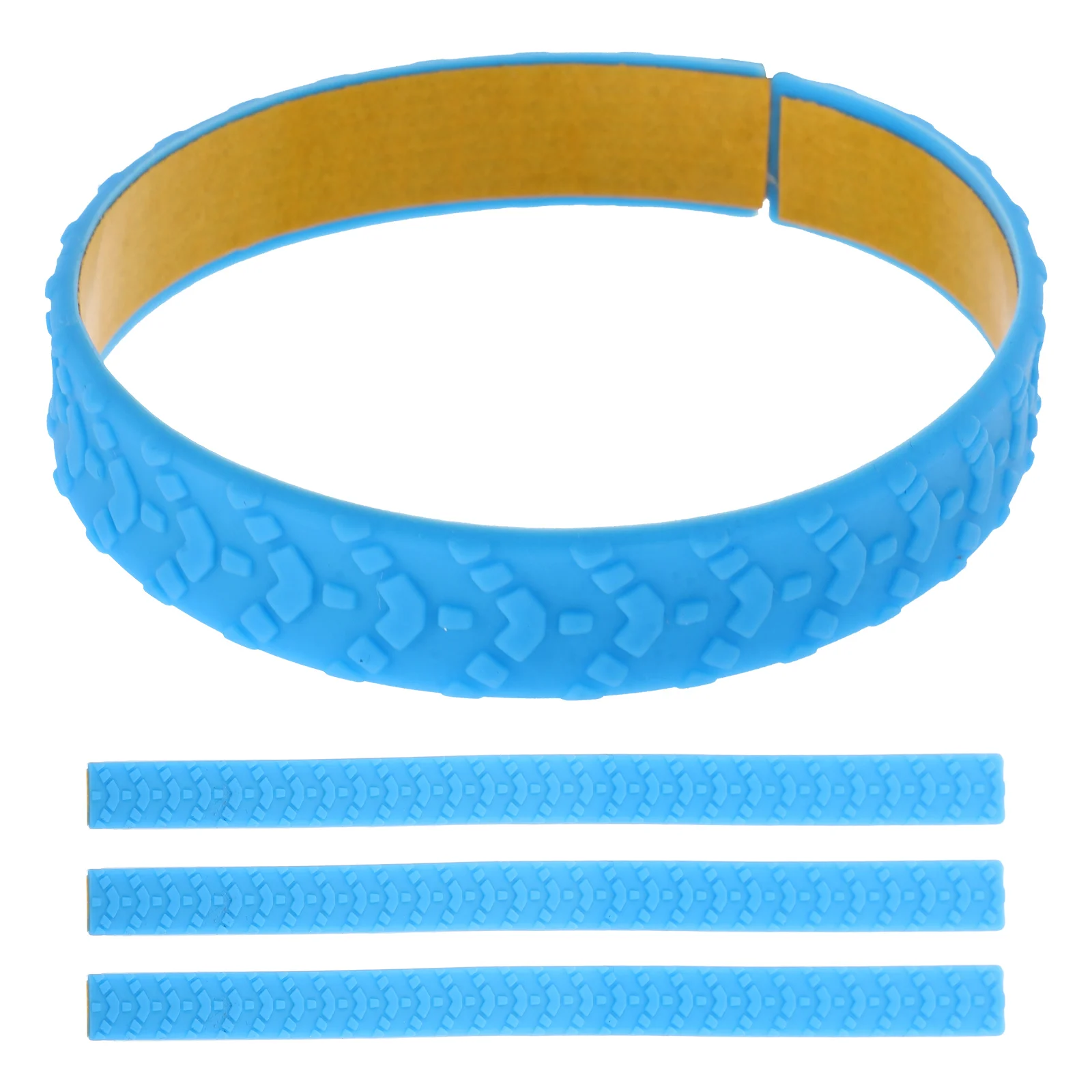 

4 Pcs Silicon Protectors for Luggage Wheels Chair Legs Noise Reduction Suitcase Covers Blue Long Lasting Soft Material Fits