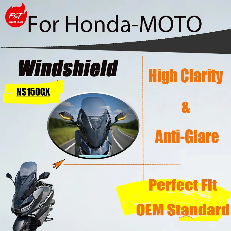 

Special Forza Style V3 WindScreen for Honda NS150GX, Modified Front Wind Deflector