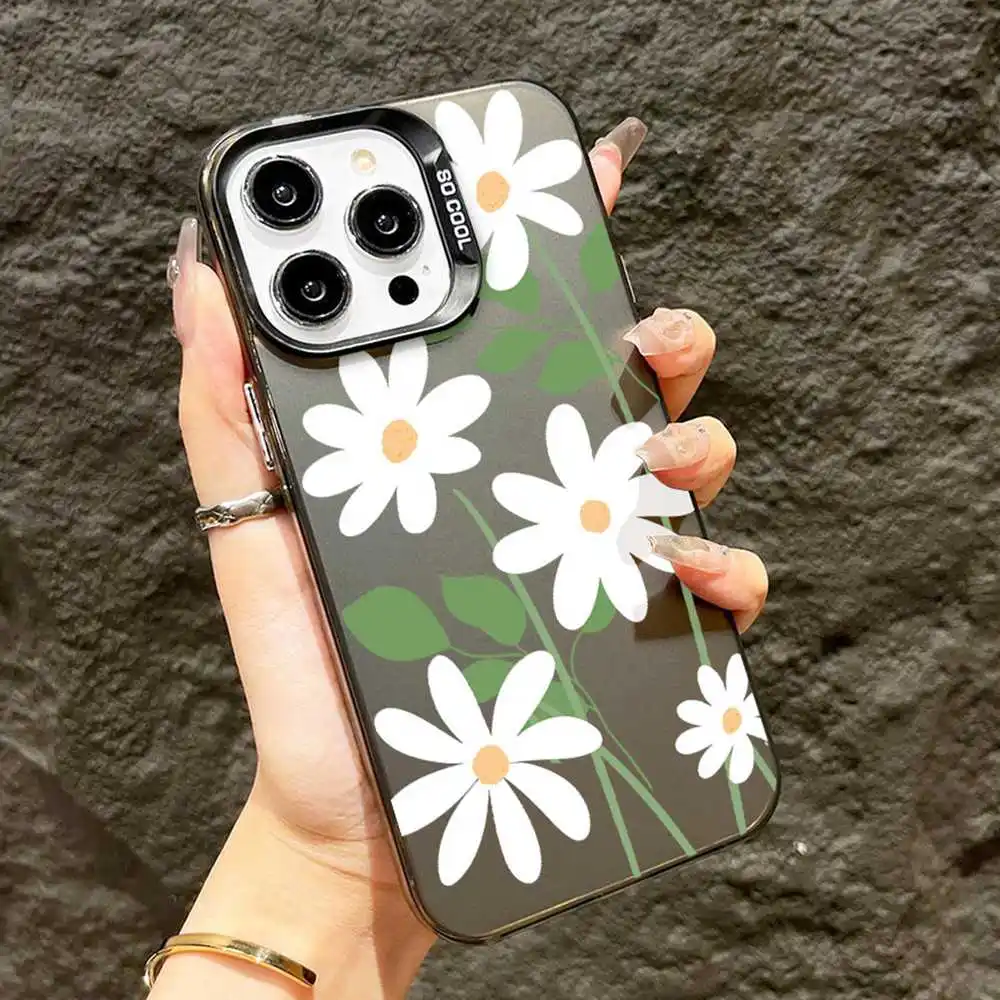 For Infinix Smart 8 / 8 Plus HD Smart 7 X6515 Case Soft Silicone IMD Flower Phone Case For Infinix Smart 5 6 X657C X657B Cover