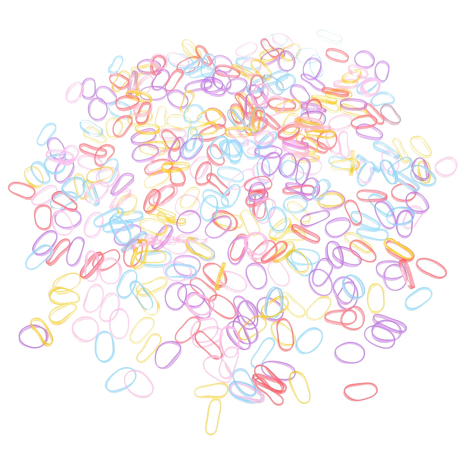 

1 Box Colorful Disposable Rubber Bands Cat Dog Hair Ties Pet Hair Bands for Styling Braids Ponytails Disposable Rubber Band