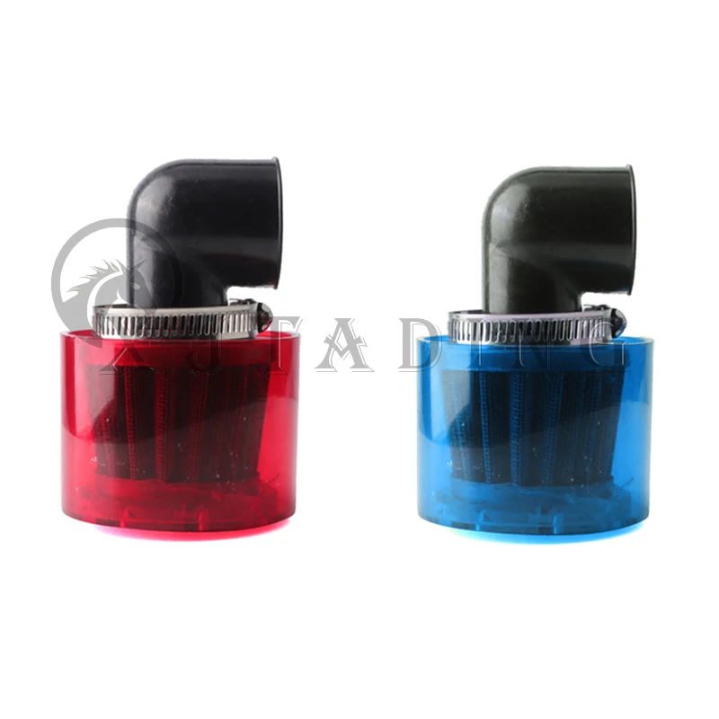 NEW Motorcycle 35mm Splash Proof Air Filters 90 Degree Right Angle Cleaner For Motorbike ATV Scooter Pit Dirt Bike Accessories