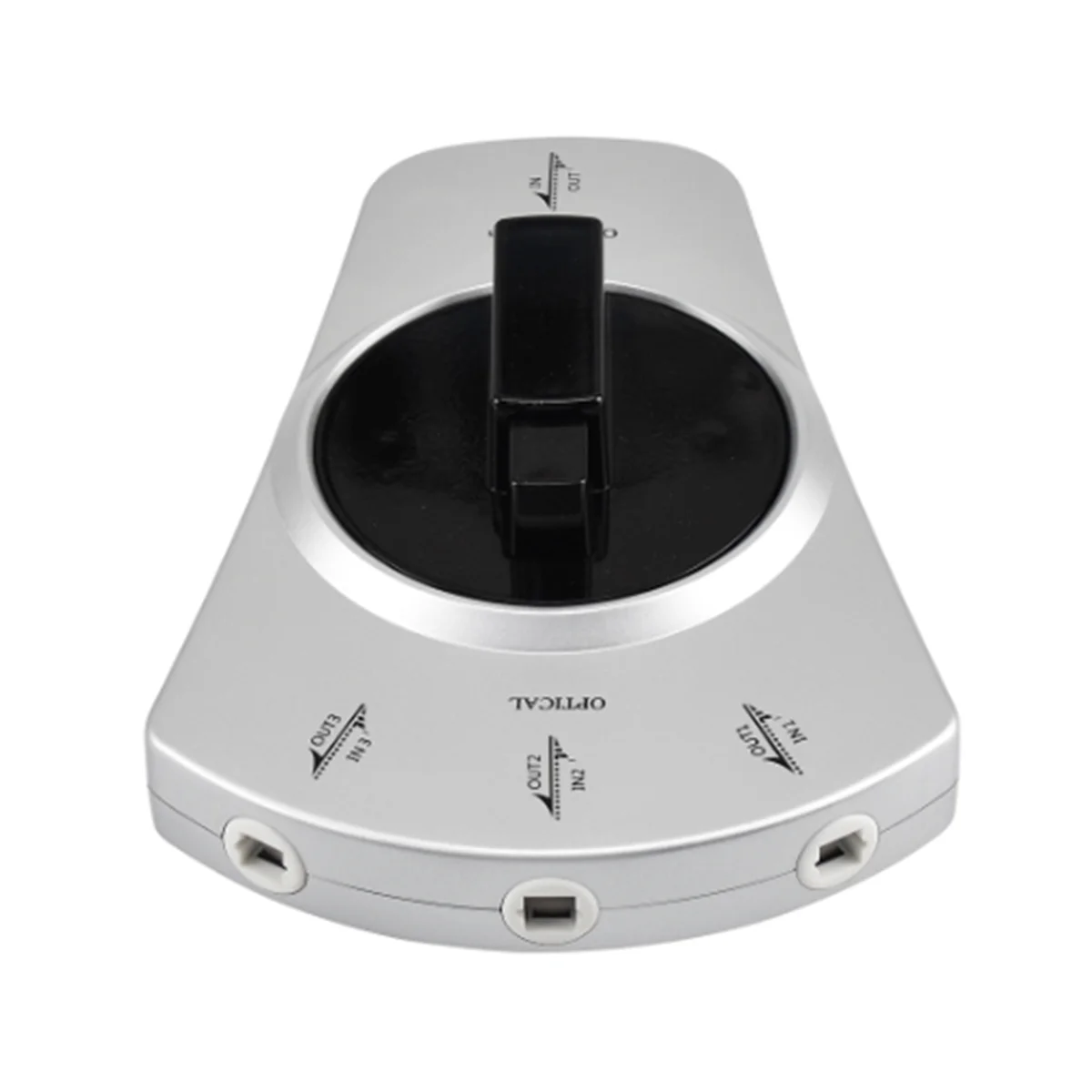 1 to 3 Digital Audio Optical Fiber Cable Toslink 3-Way Selector Switch Splitter Adapter for DVD CD Player