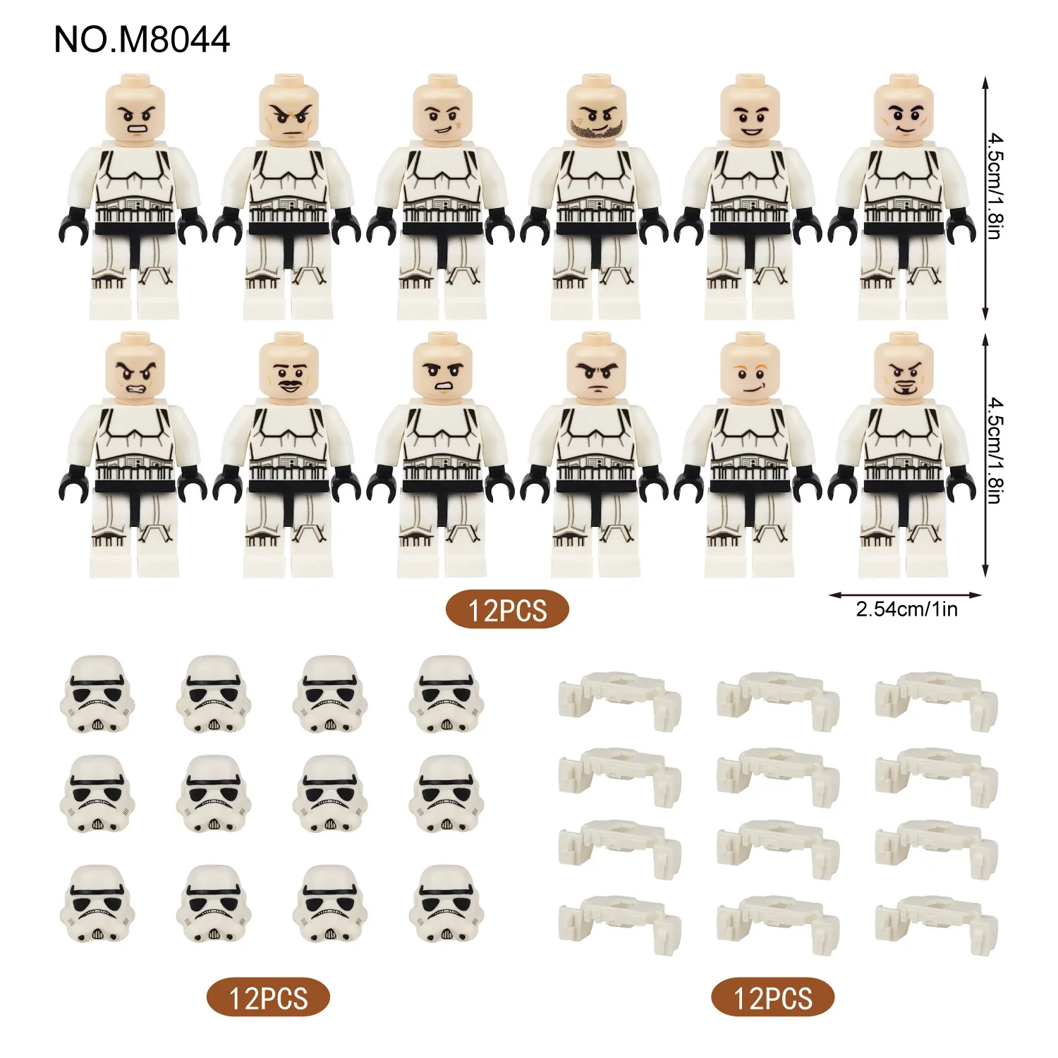 Blocs de construction, poupées humanoïdes, jouets, figurines d'action numériques, jouets assemblés, jouets éducatifs sur chenilles pour enfants