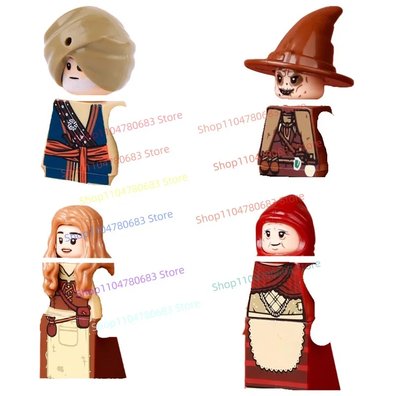 

MOC Building Blocks Anime Cartoon Medieval Witch Mini Model Accessories Hobbies Ornament Collection Toys Christmas Gifts