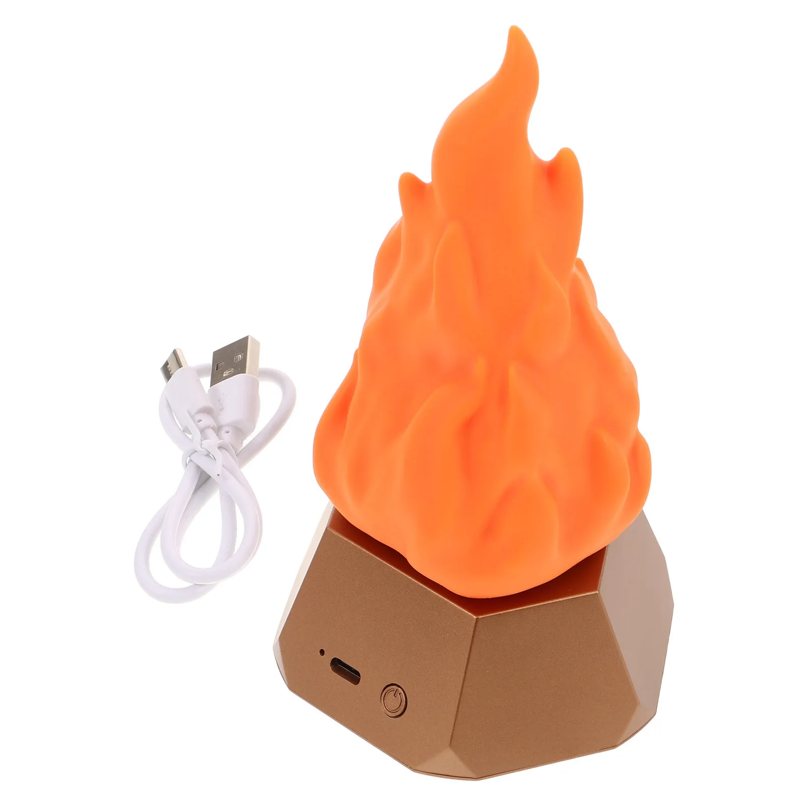 

Flameless LED with 3 Adjustable Brightness Modes Realistic Flickering Flame Effect Light for Indoor Outdoor Party