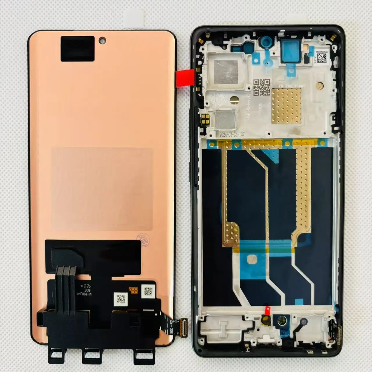 Original 6.78' Amoled For Oppo Realme GT6 RMX3851 LCD Display Touch Screen Digitizer For Realme GT 6T RMX3853 Display With Frame image 3