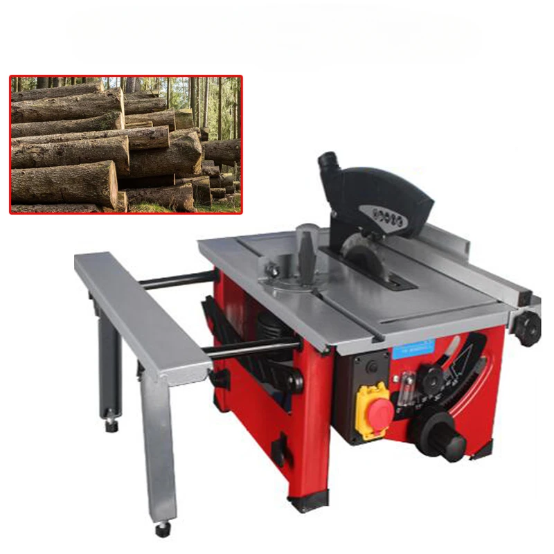 4800r / min Sliding Woodworking Table Saw 210 mm Wooden DIY Electric Saw, Circular Angle Adjusting Skew recogniton Saw