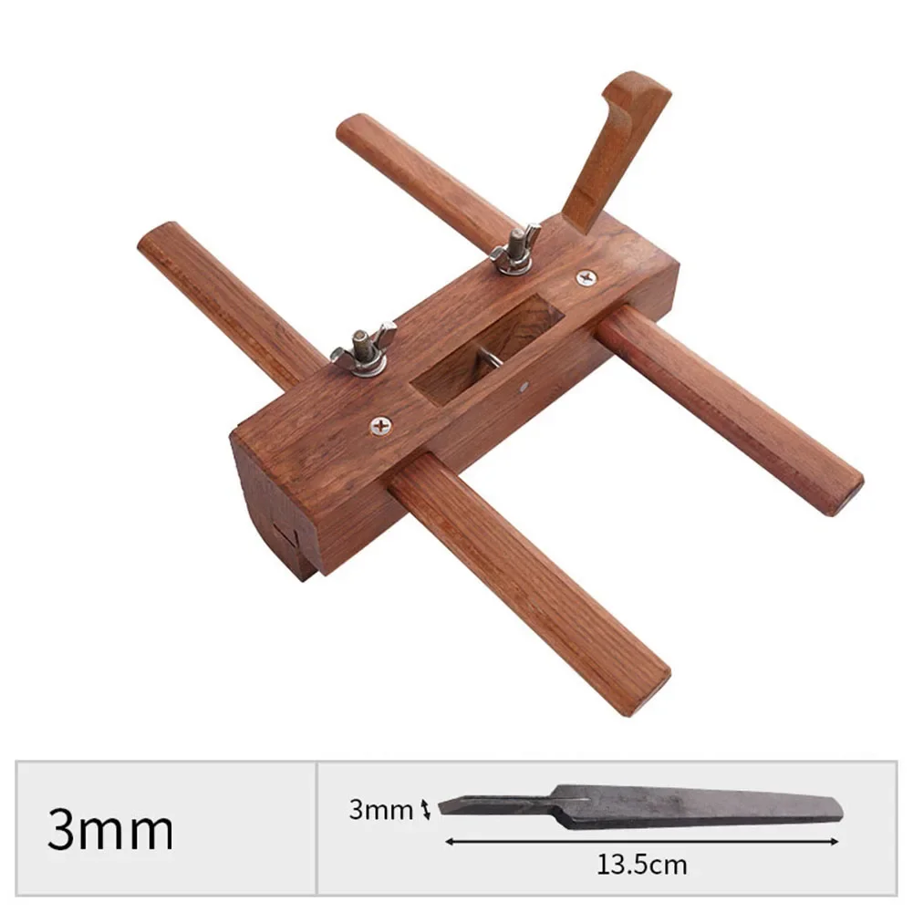 Rabot à main de charpentier en bois réglable, outils d'avion rainurés, travail de calcul de rabot de coupe poli, artisanat de bricolage, menuiserie, bricolage