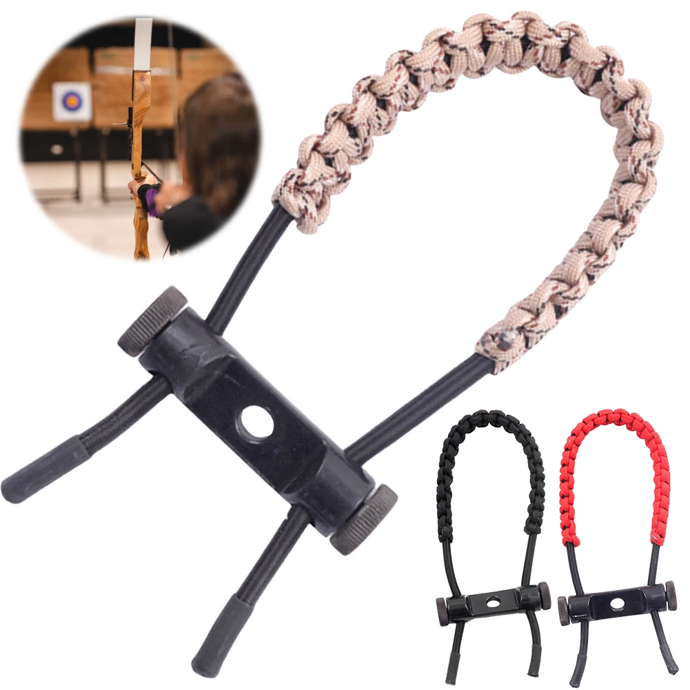 

Braided Bow Sling Strap Bow Wrist Sling Multi‑Functional Archery Wrist Sling Archery Wrist Strap for Compound Recurve Bow