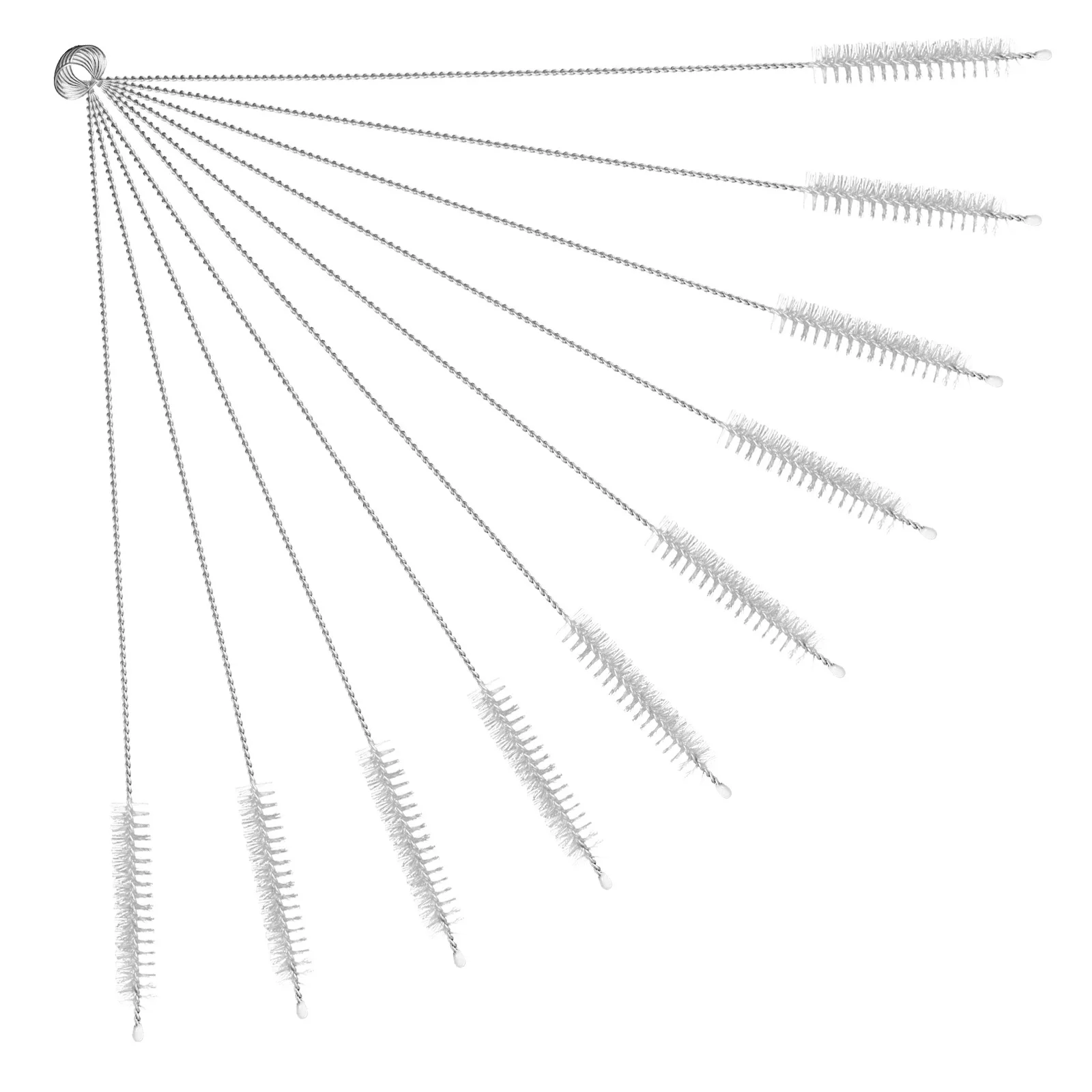 

10Pcs Nylon Vent Pipes Cleaning Brush Drain Tube Clog Removal Tool Pipeline Cleaner Amplifier Cleaning Tool Clog Brush