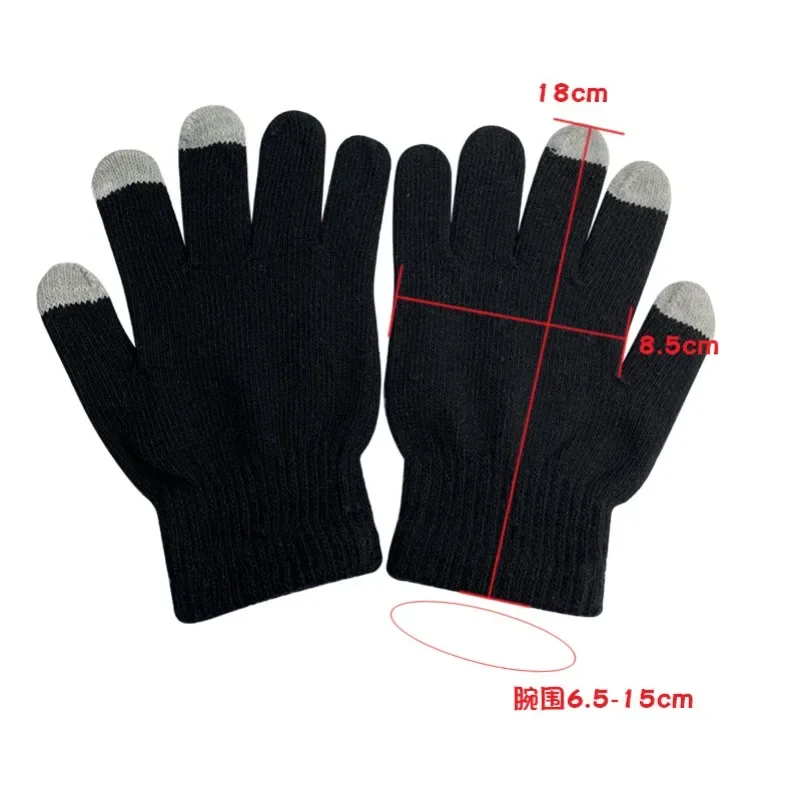 Warme mode bedrukte gebreide handschoenen Roblox Anime Game Creative Cartoon Thema Unisex Winterhandschoenen Kerst Cartoon Verjaardagscadeau