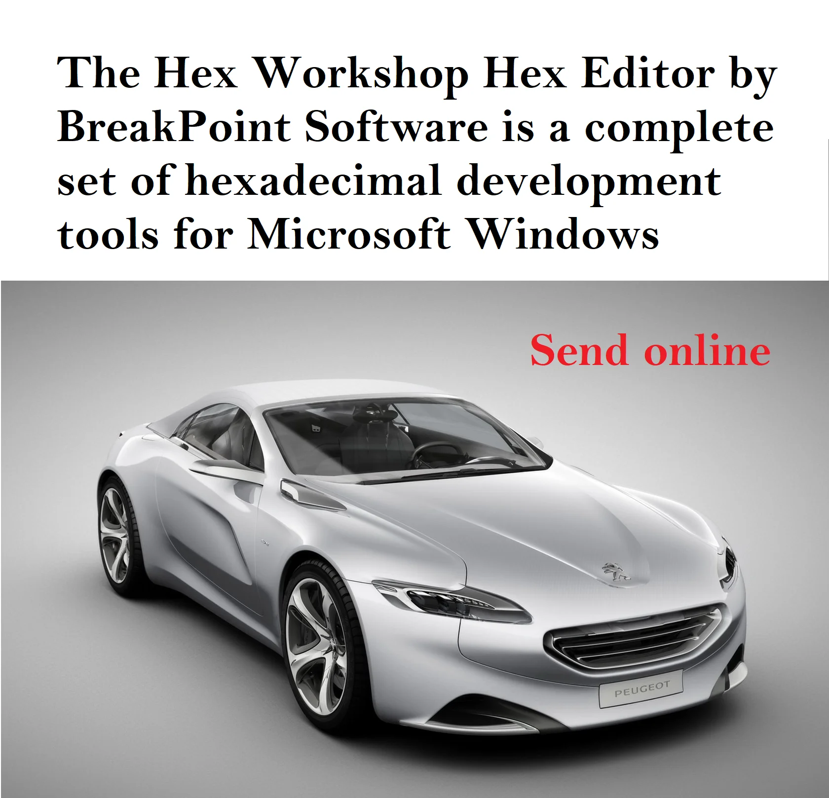 

Hex Workshop Hex Editor By BreakPoint Software A Complete Set Of Hexadecimal Development Tools For Microsoft Windows Send Online