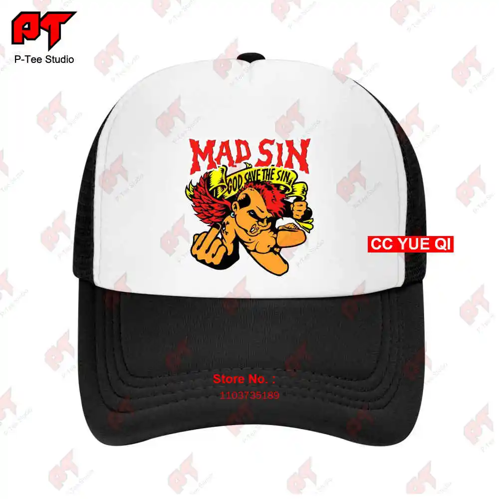 Mad Sin God Save The Sin Punk Rock Baseball Caps Truck Cap 7P8V