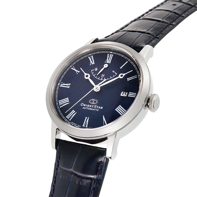 ساعة أورينت ستار الميكانيكية، ساعة رجال الأعمال الأوتوماتيكية بالكامل تعرض احتياطي الطاقة الميكانيكية المستوردة من اليابان