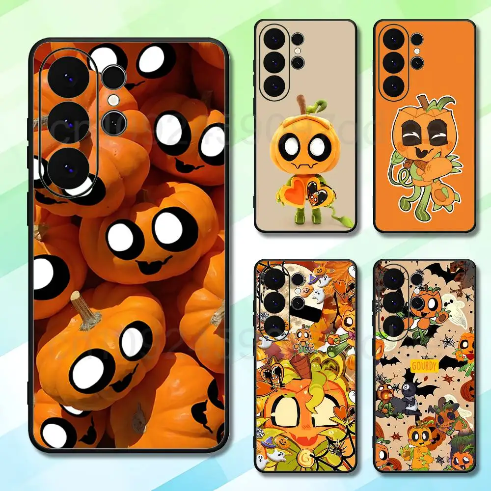 H-Halloween Gourdy D-Dandys For Samsung S26 S25 S24 S23 S22 S21 S20 Lite 5G Ultra Plus Black Phone Case Ultra-Thin