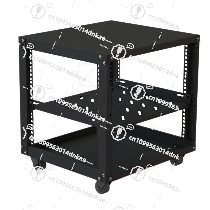 12u-9u-microphone-cabinet-simple-open-19-inch-mobile-aviation-power-amplifier-audio-rack-equipment-case