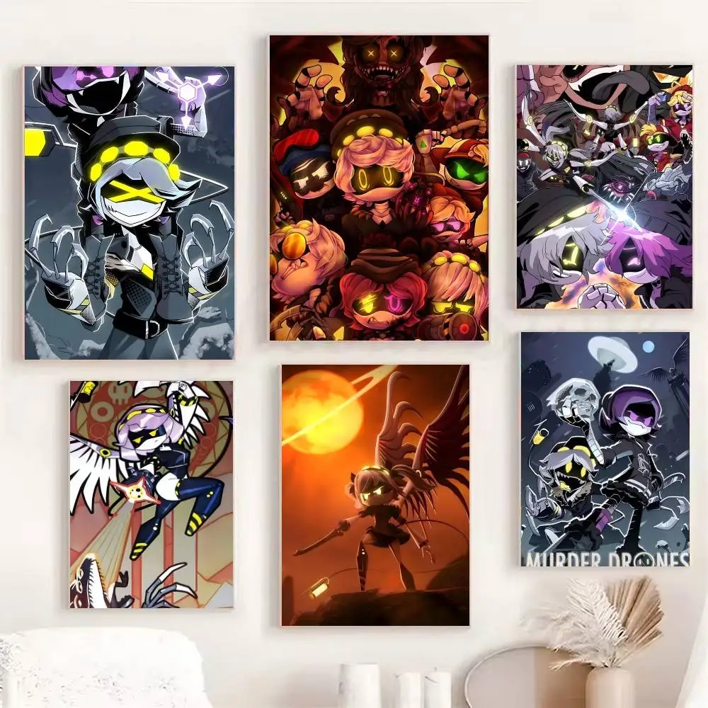 Anime M-Murder D-Drones Posters Fancy Wall Sticker for Living Room Bar Decoration Wall Decor