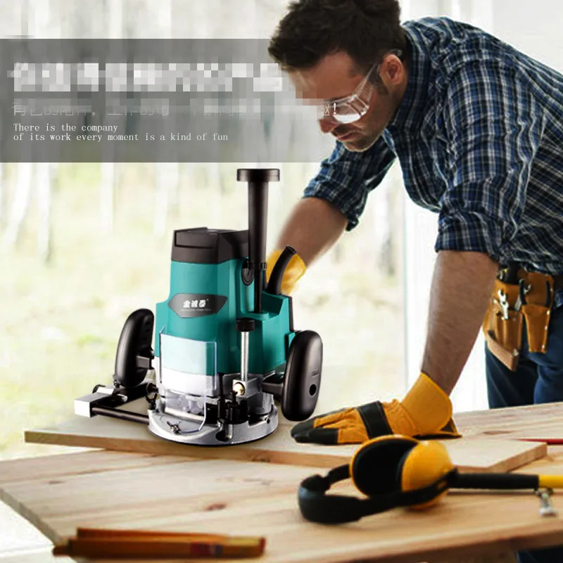 1900W 6 Gears Woodworking Electric Router trimmer Wood Milling Engraving Slotting Trimming machine Hand Carving Carpentry Tools