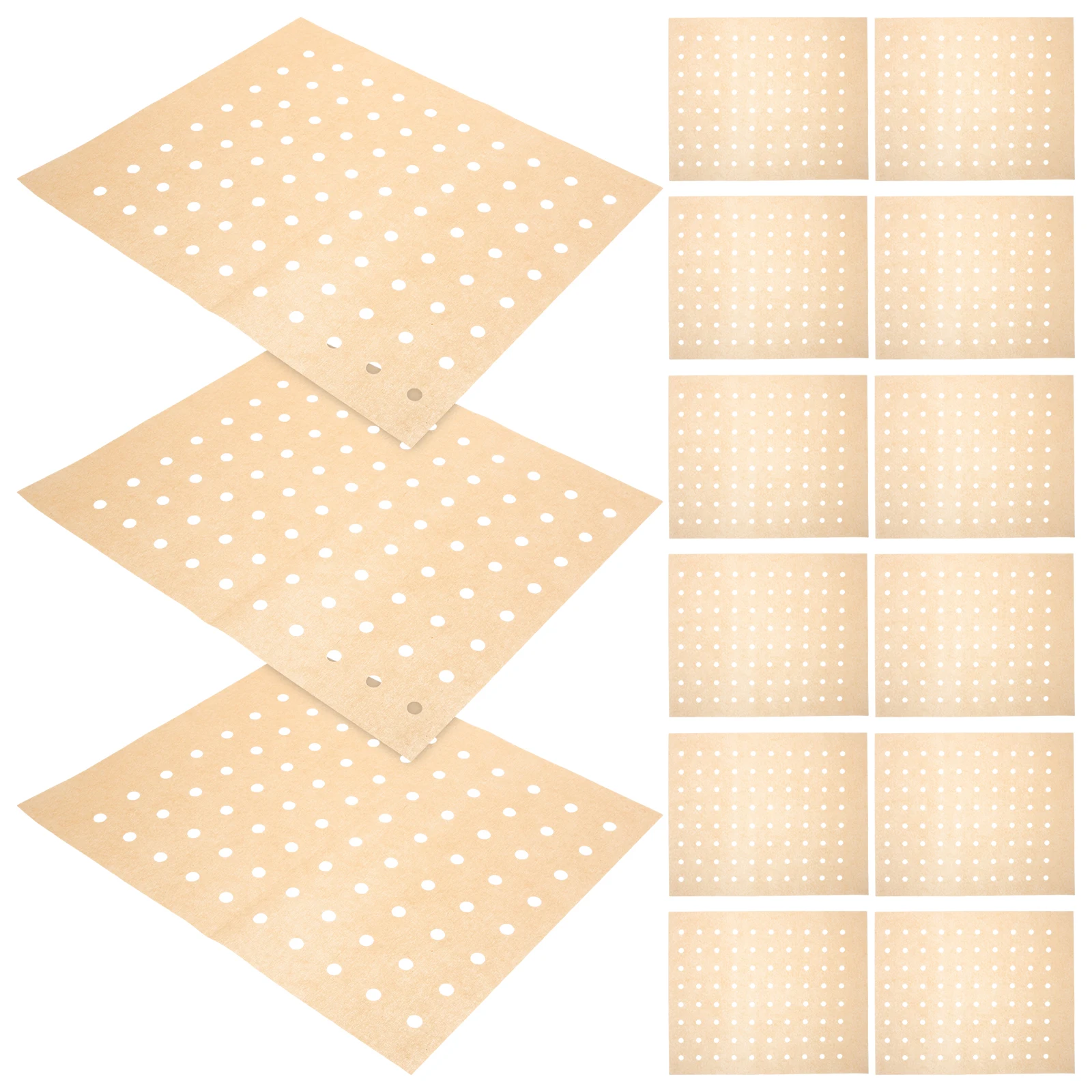 

100 Sheets Silicone Baking Paper Heat Resistant Waterproof Liners Air Fryer Steamer Disposable Supplies Cake Pizza Cookie