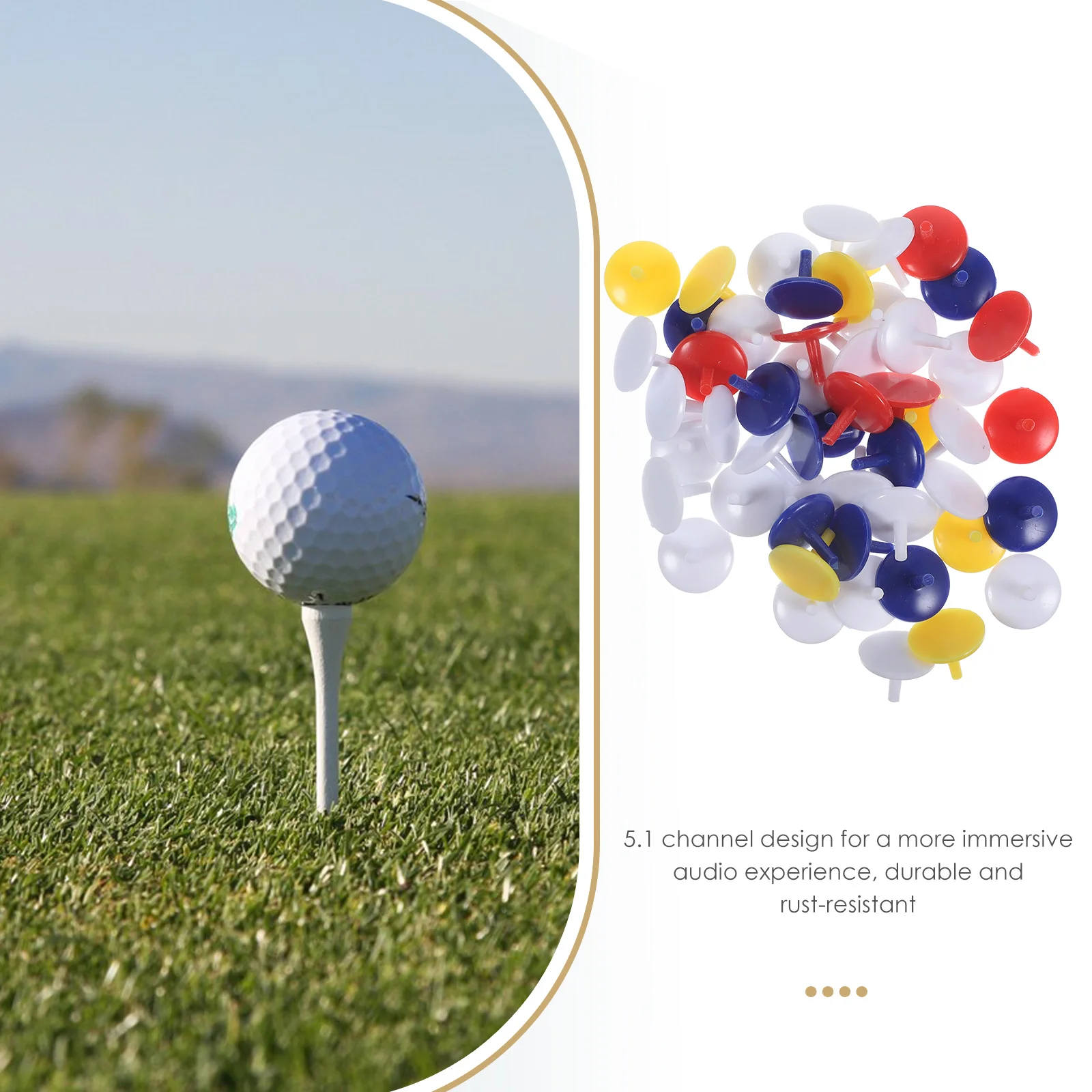 

50pcs Golf Durable Marker Plastic Round 071Inch Diameter Assorted Colors Golf Training Plastic Ball Marker Accessories