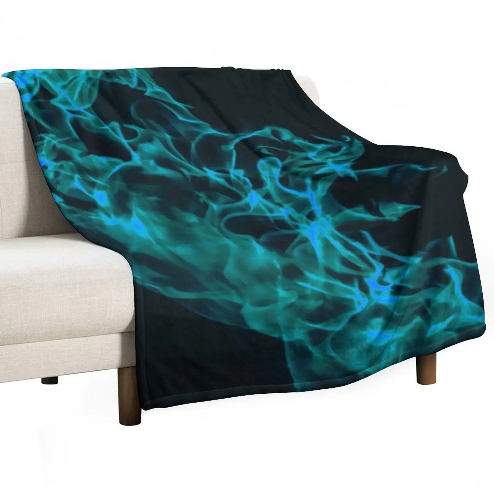 Blue fire Throw Blanket Blankets For Bed for sofa Plush Blankets