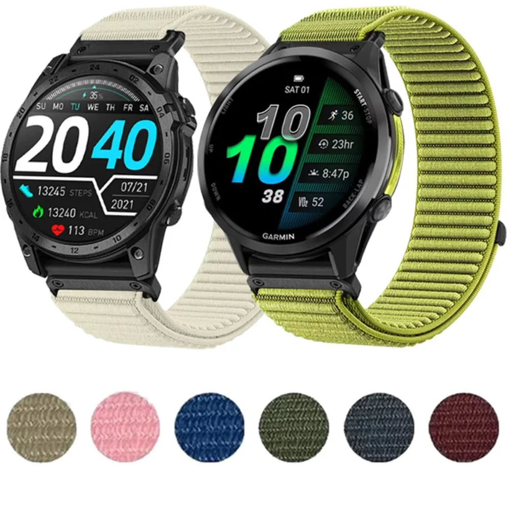 20/22/26 mm Nylon-Schlaufenarmband für Garmin Tactix 8/Quatix 8 51 mm 47 mm Schnellverschluss-Armband Garmin Instinct 3/Forerunner 970 965