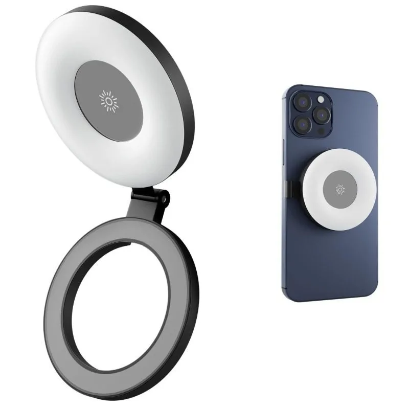

Mobile Phone Magnetic Filling Light Compact Mirror Ambient Portable Camera Photo Lighting Selfie Beauty