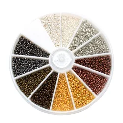 3000Pcs 1.5mm 2.0mm Mixed Brass Crimp End Beads Metal Beads Smooth Ball End Caps For DIY Jewelry Making