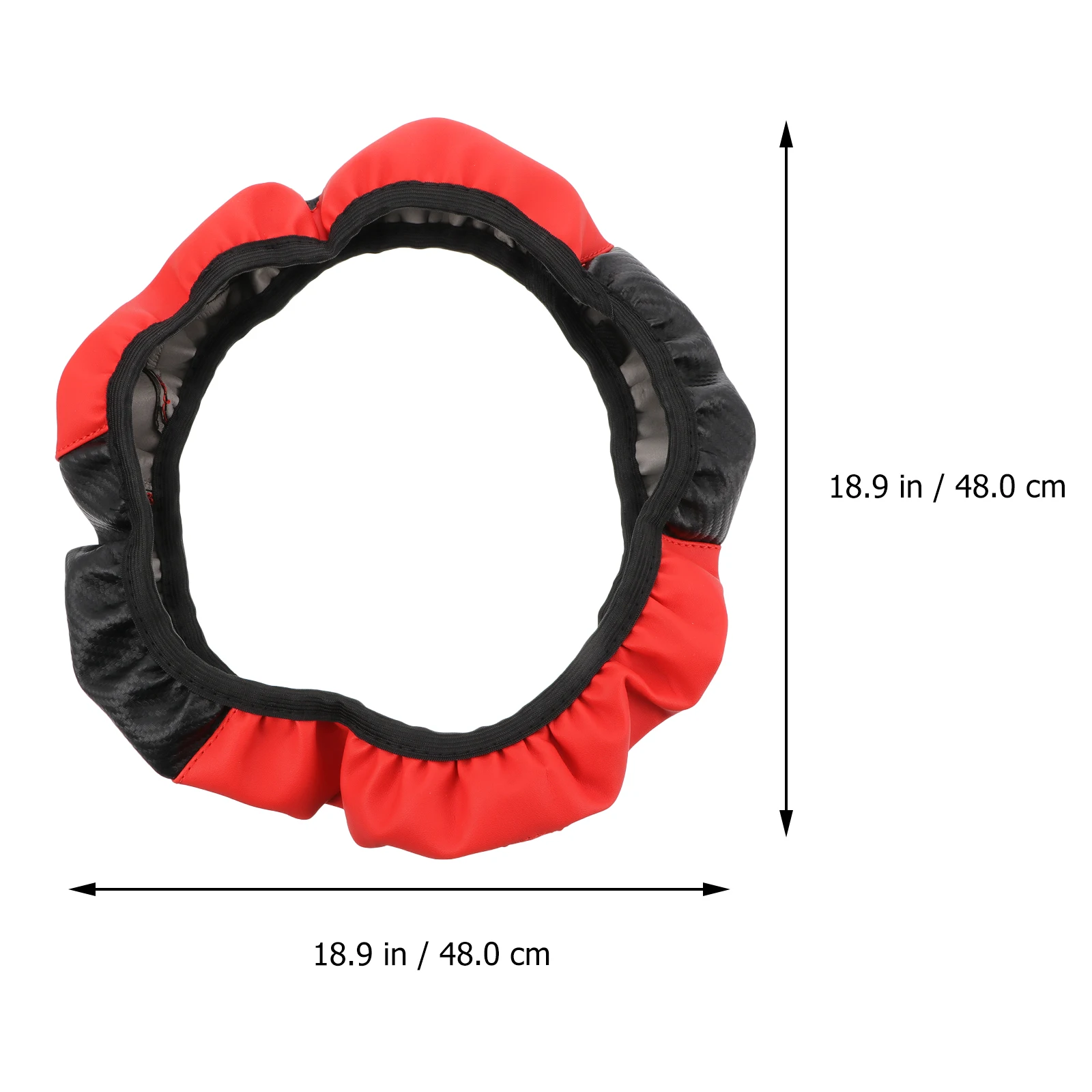 

Carbon Fiber Steering Wheel Cover Car Steering Wrap Breathable Comfort Grip Driving Fatigue Relief Durable