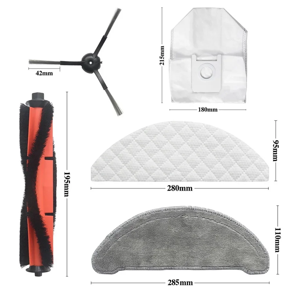 Детали для пылесоса ROIDMI EVE Plus, мешок для пыли, одноразовые салфетки, многоразовые салфетки, аксессуары