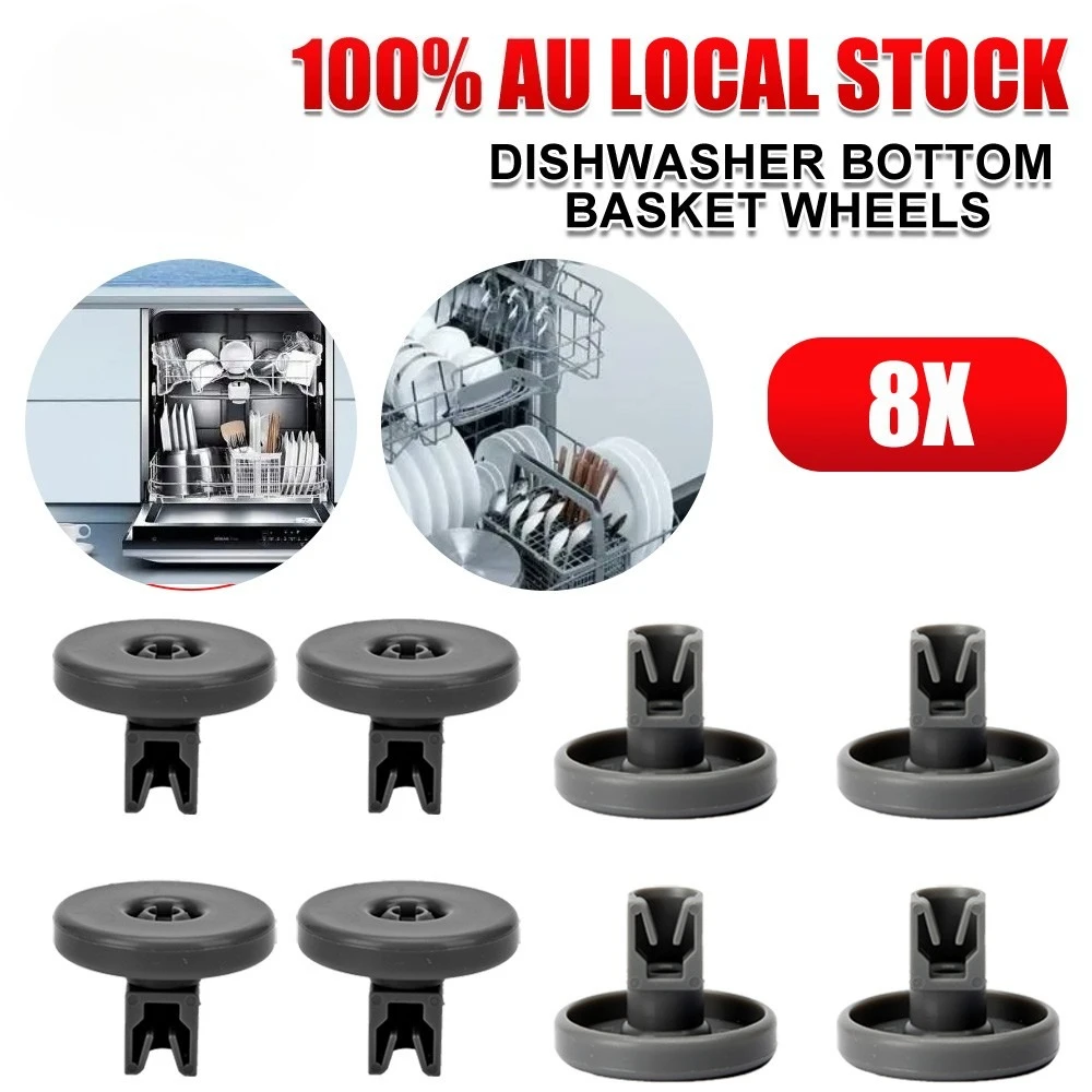 Dishwasher Wheels Gray 40mm Kitchen DX203WK Lower Bottom Rollers DX103SK 8PCS