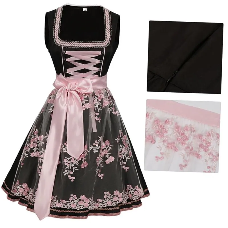 Halloween Deutsches Bierfest Kostüm Damen Hosenträgerhose Traditionelle ethnische Sle Bühnenaufführungskleidung